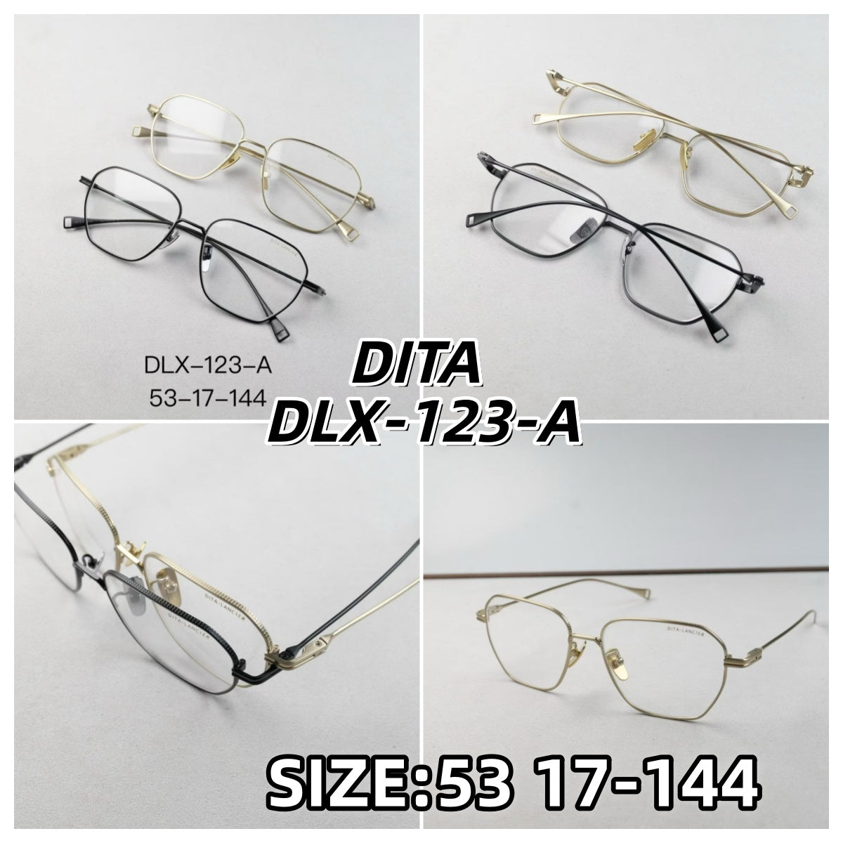 DITA 眼鏡 LANCIER 眼鏡 DLX-123-A 尺寸53 17-144