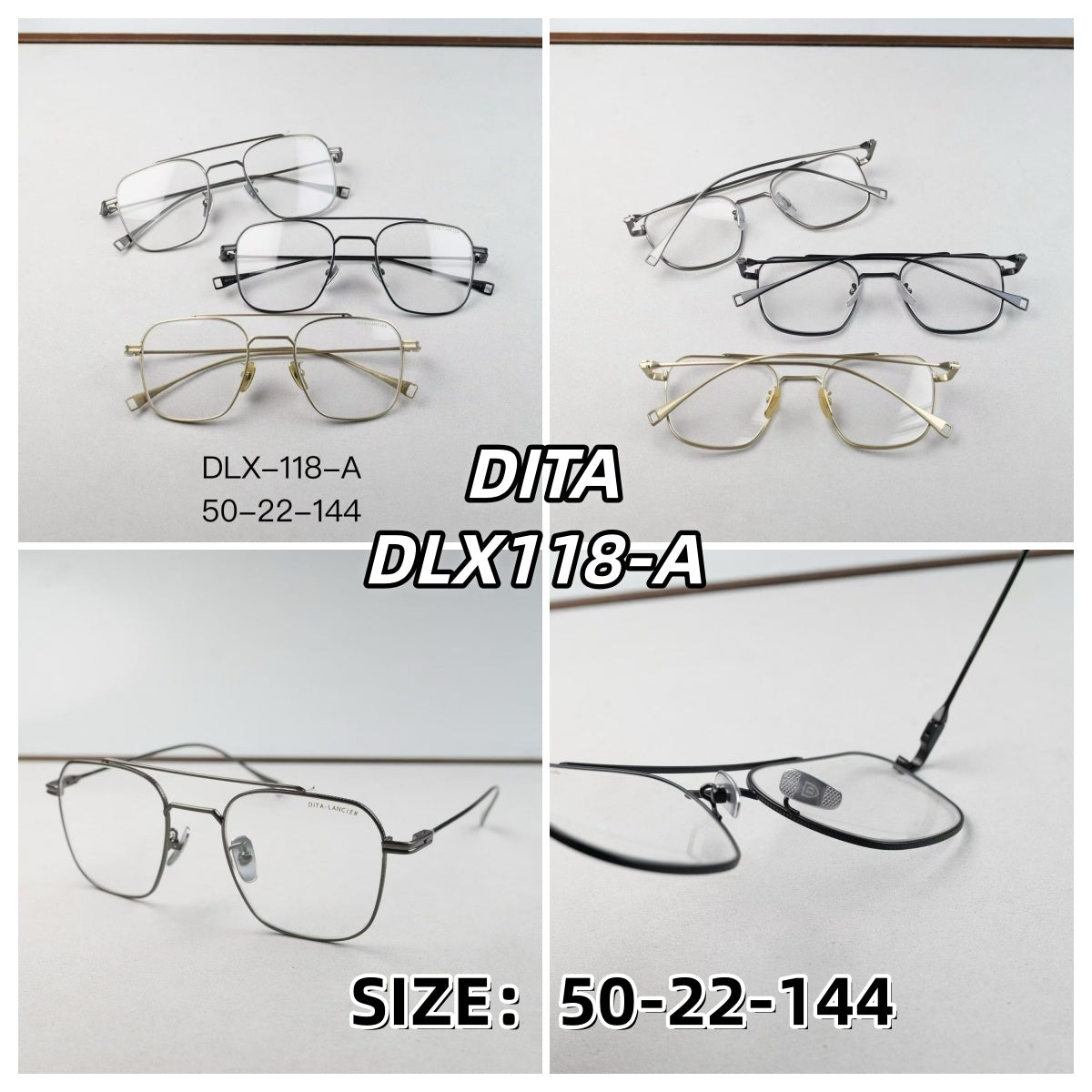 DITA眼鏡 DLX118-A 尺寸50-22-144