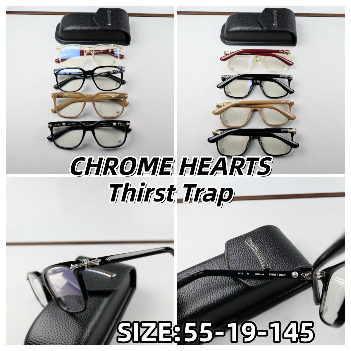 CHROME HEARTS Thirst Trap 尺寸55-19-145