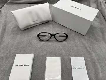 型號：mm214 Gentle Monster 聯名 Maison Margiela 黑色平光鏡
