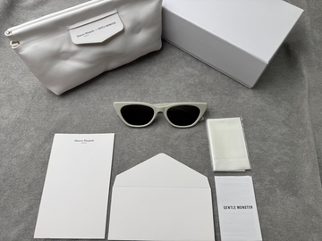 型號：mm208 Gentle Monster 聯名 Maison Margiela 白色透灰墨鏡