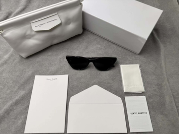 型號：mm208 Gentle Monster 聯名 Maison Margiela 黑色墨鏡