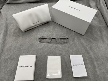 型號：mm218 Gentle Monster 聯名 Maison Margiela 銀色平光鏡