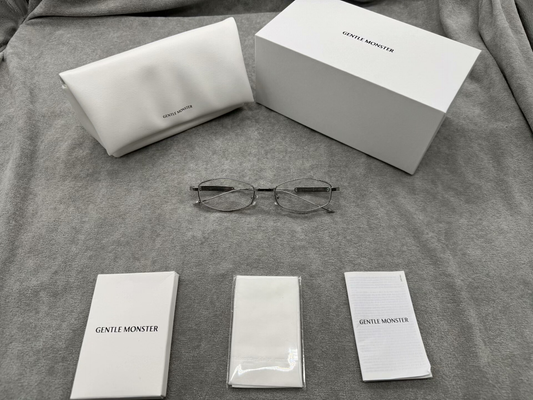 型號：mm218 Gentle Monster 聯名 Maison Margiela 銀色平光鏡