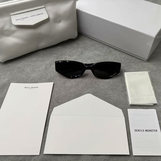 型號：mm205 Gentle Monster 聯名 Maison Margiela 黑色墨鏡