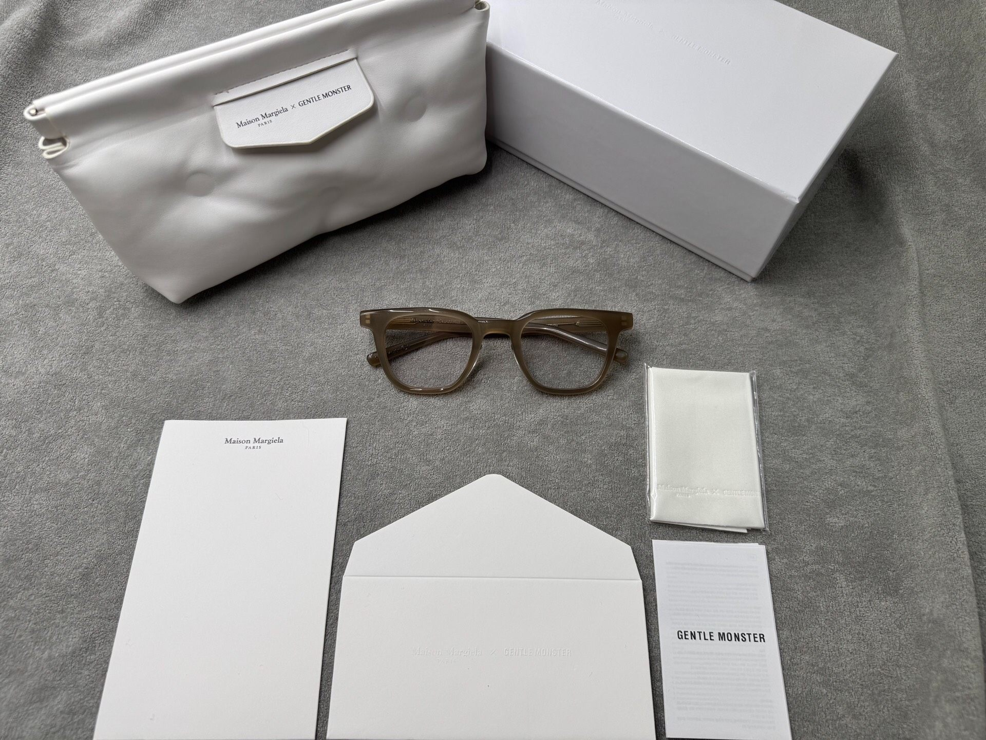 型號：mm010 Gentle Monster 聯名 Maison Margiela 啡茶色平光鏡
