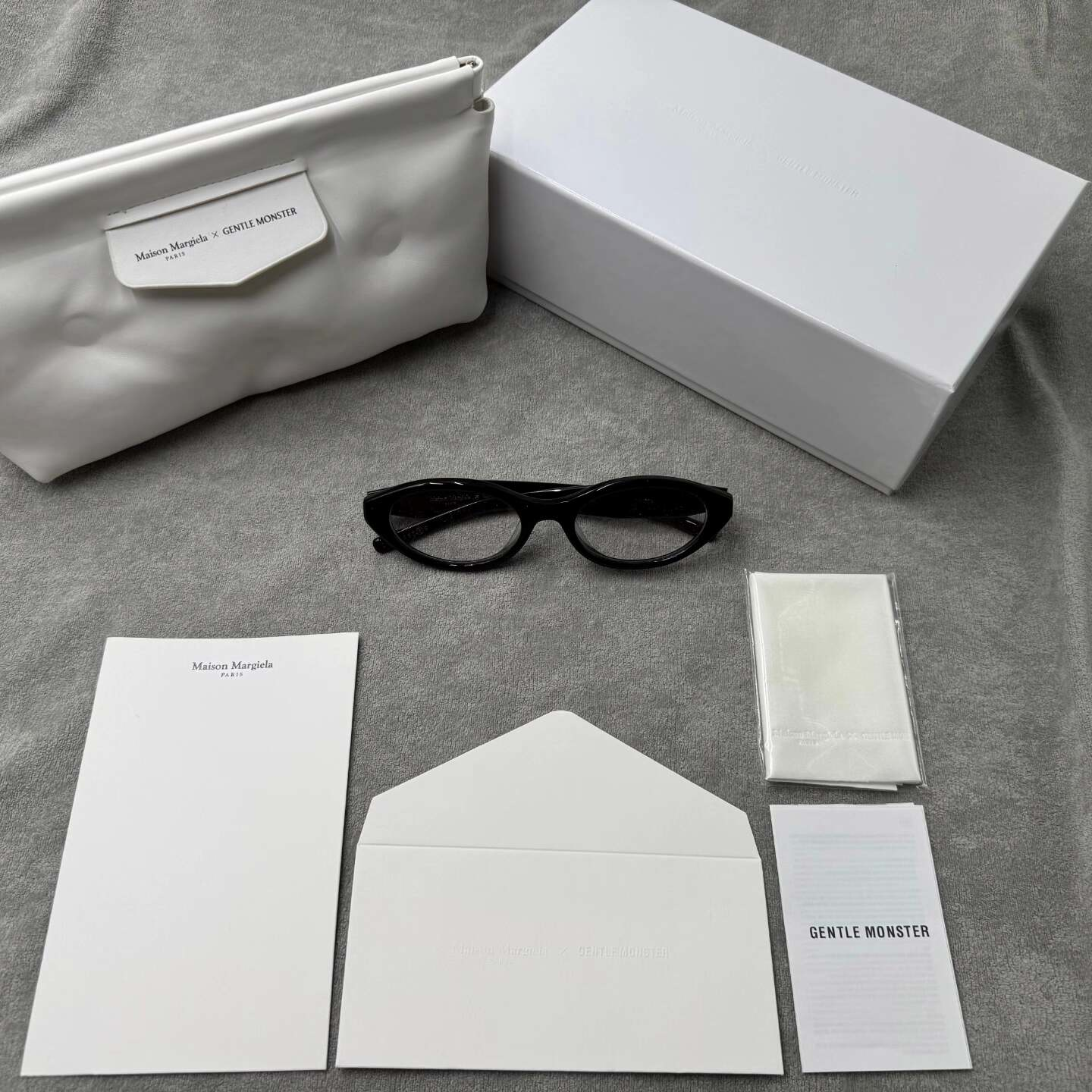 型號：mm209 Gentle Monster 聯名 Maison Margiela 黑色平光鏡