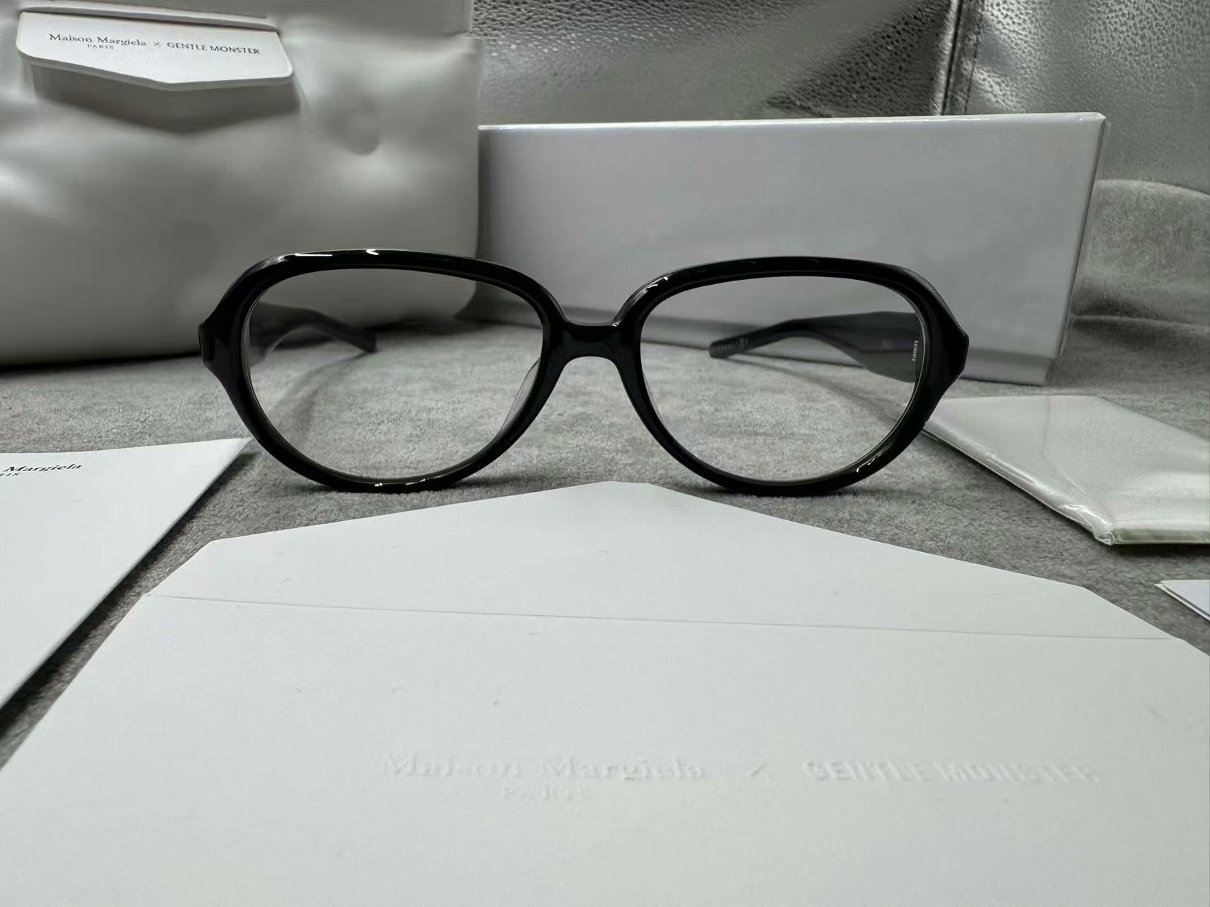 型號：mm211 Gentle Monster 聯名 Maison Margiela 黑色光學眼鏡