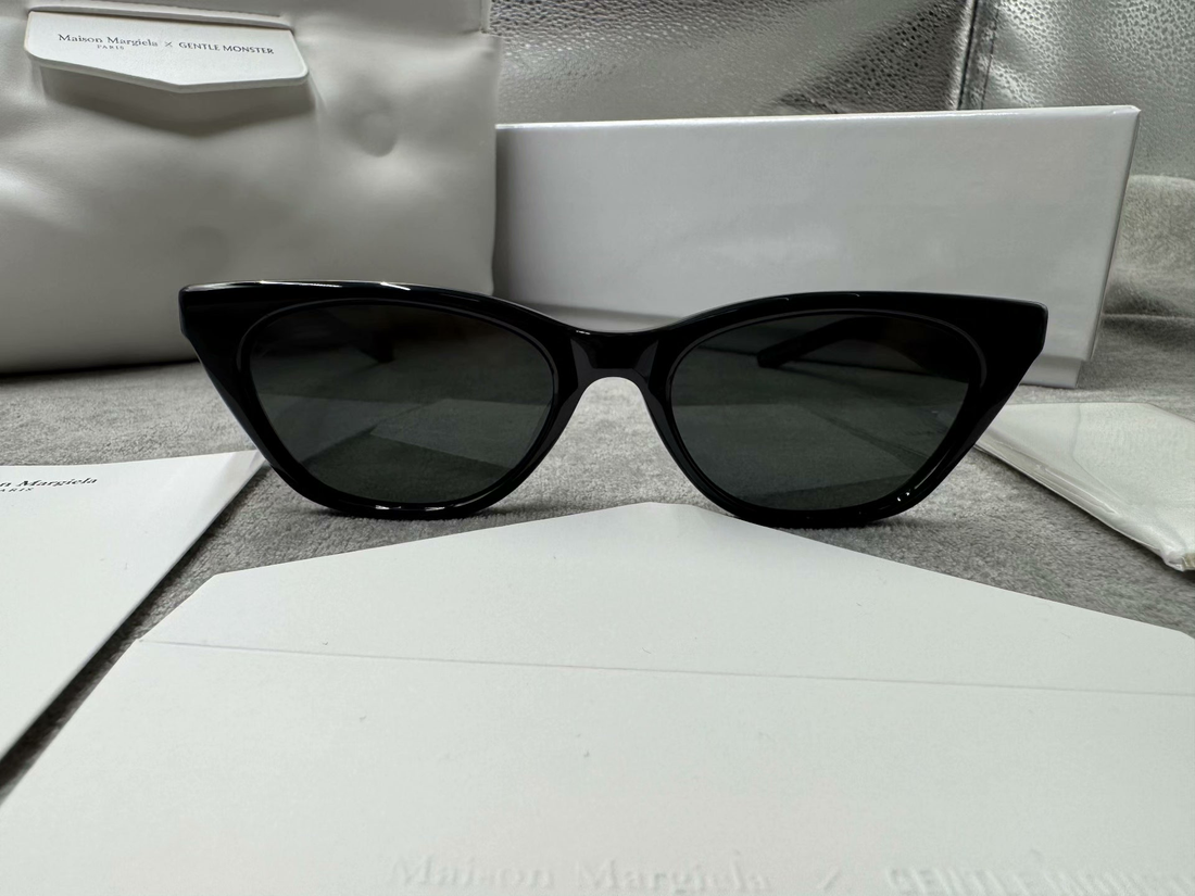 型號：mm208 Gentle Monster 聯名 Maison Margiela 黑色墨鏡