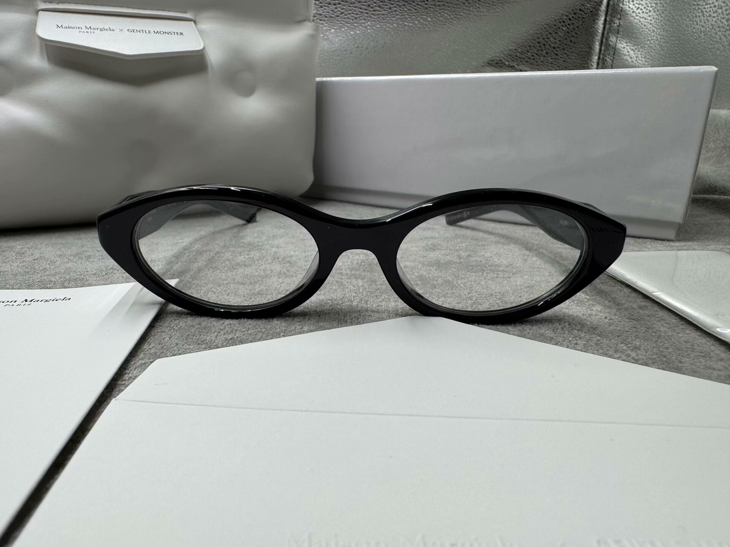 型號：mm209 Gentle Monster 聯名 Maison Margiela 黑色平光鏡