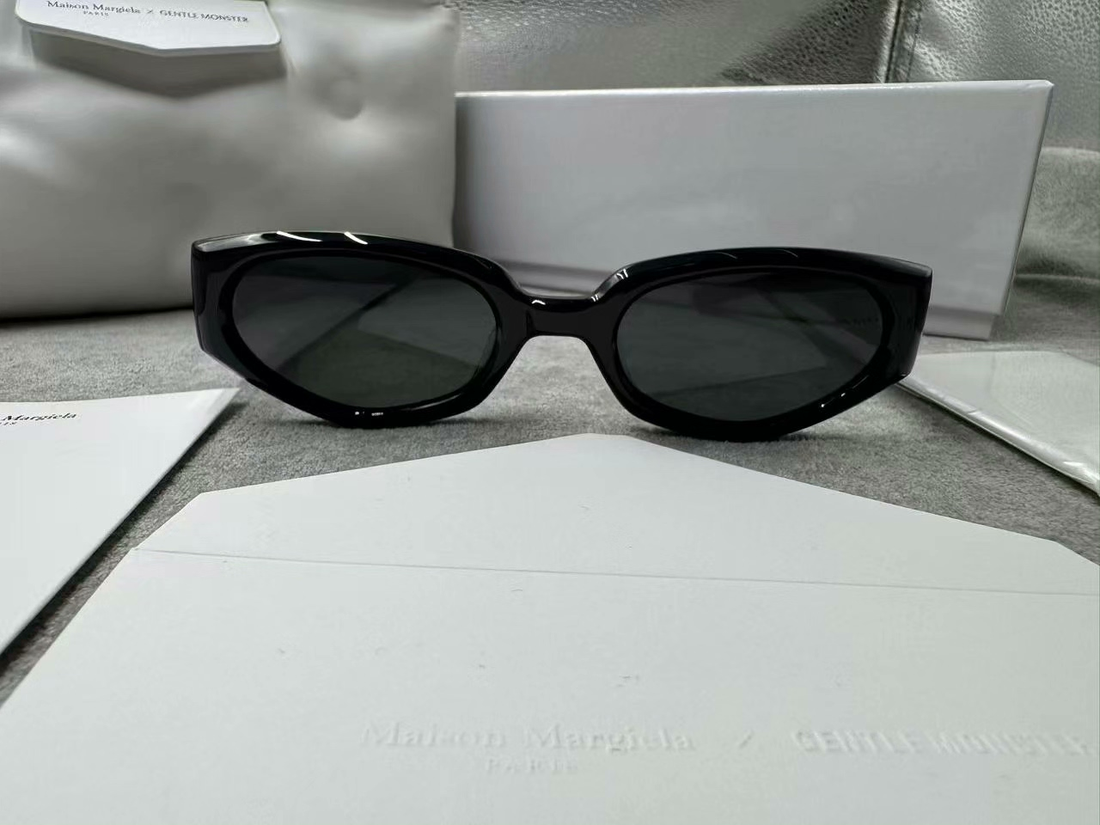 型號：mm205 Gentle Monster 聯名 Maison Margiela 黑色墨鏡