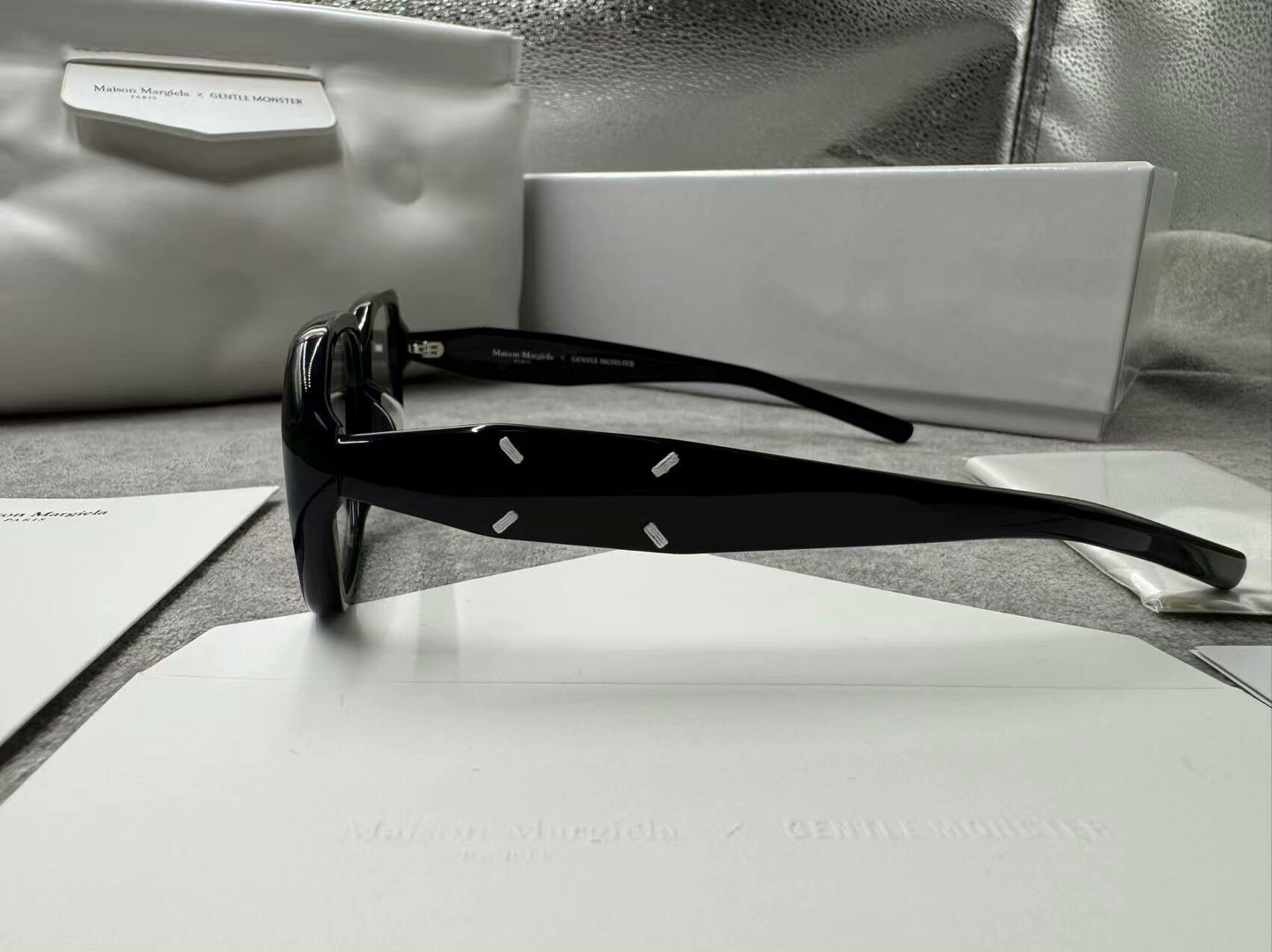 型號：mm212 Gentle Monster 聯名 Maison Margiela 黑色平光鏡