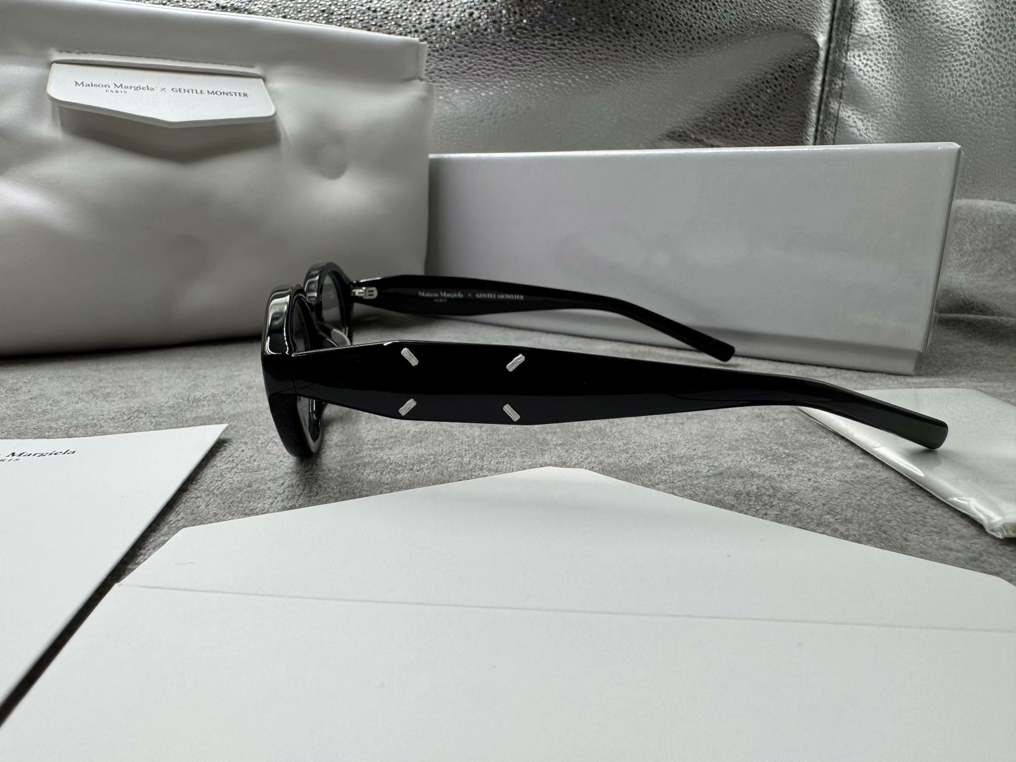 型號：mm209 Gentle Monster 聯名 Maison Margiela 黑色平光鏡