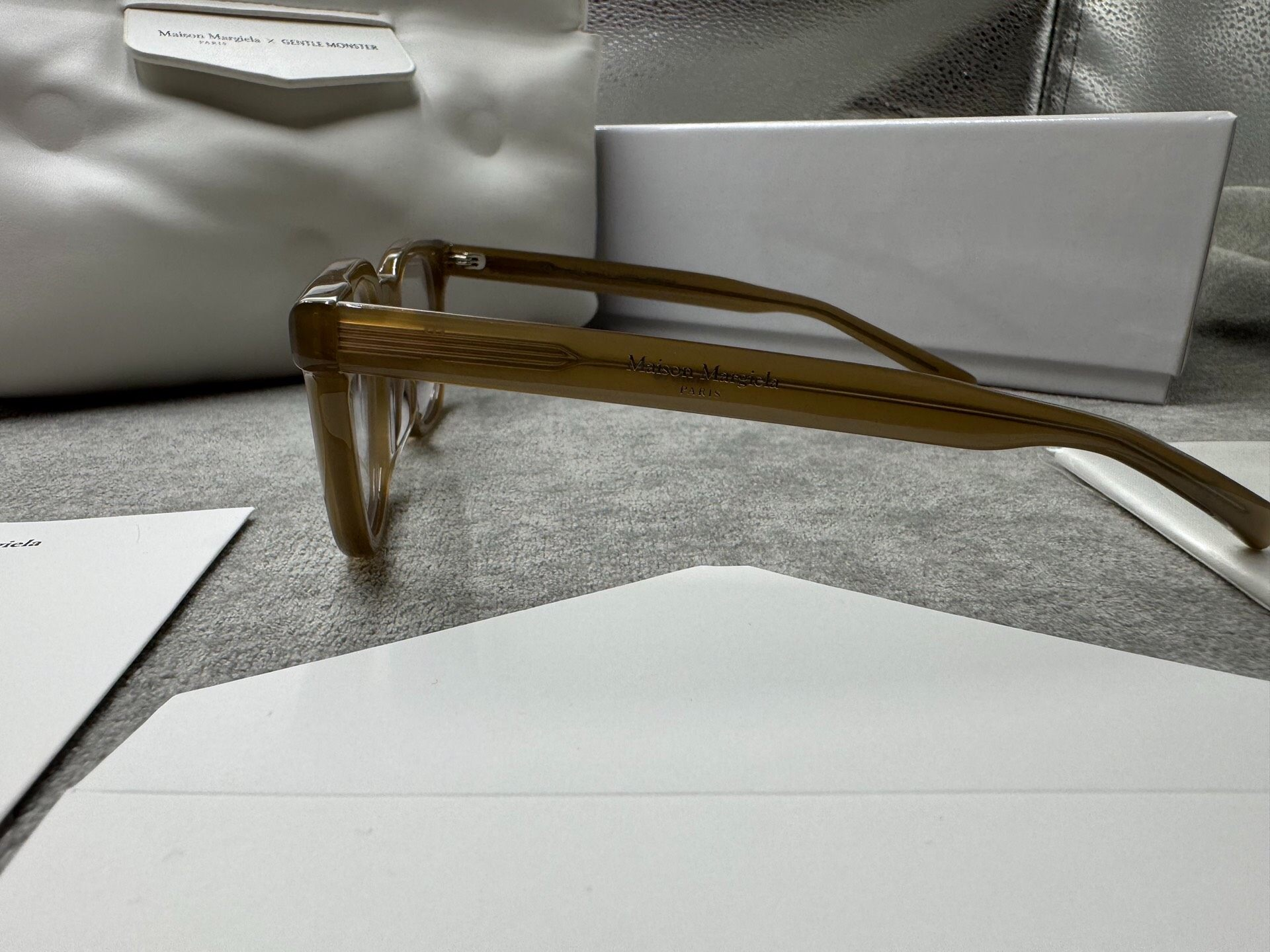 型號：mm010 Gentle Monster 聯名 Maison Margiela 啡茶色平光鏡