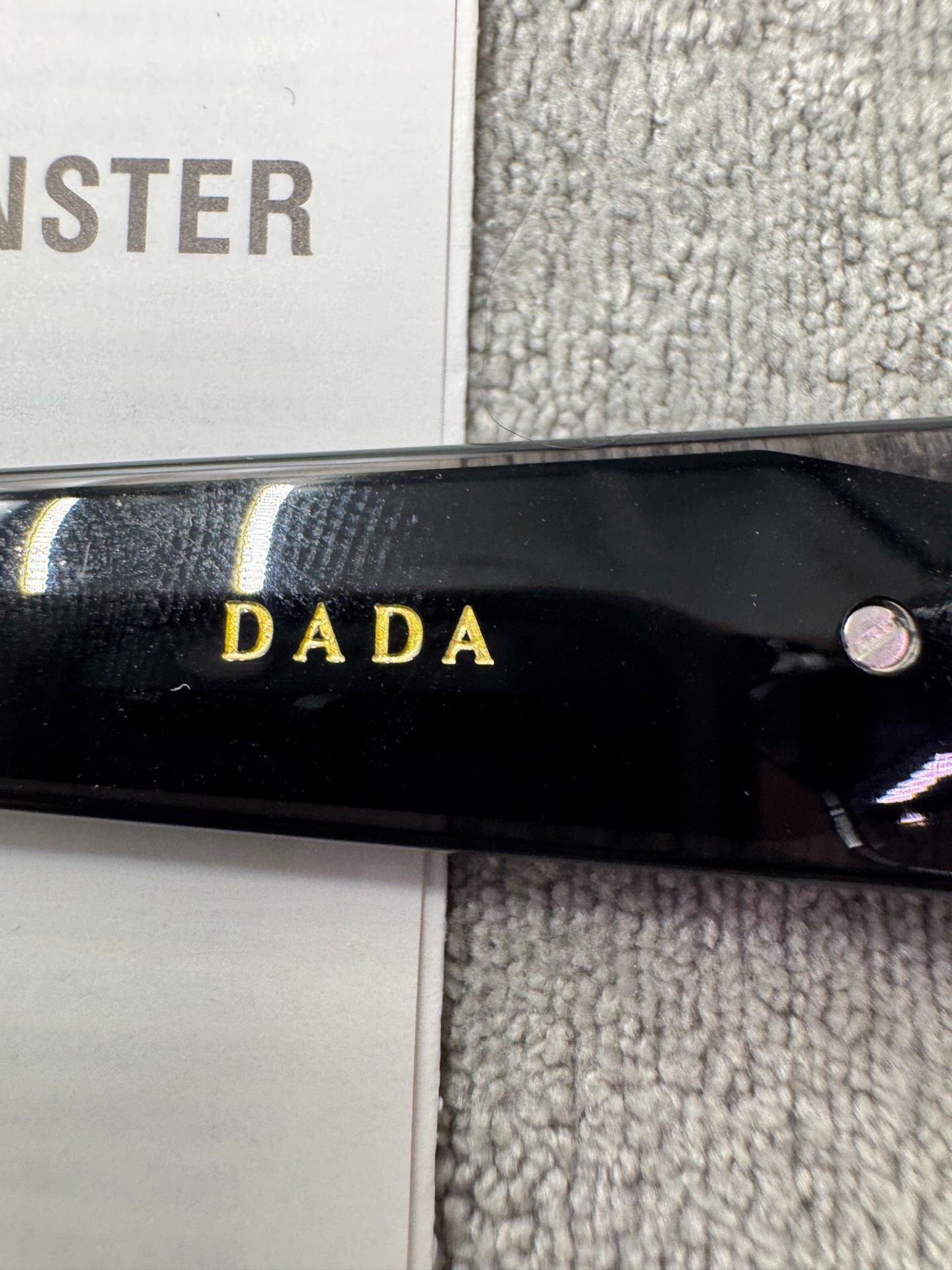 Gentle Monster 型號：dada 尺寸：55-20-144 黑色墨鏡