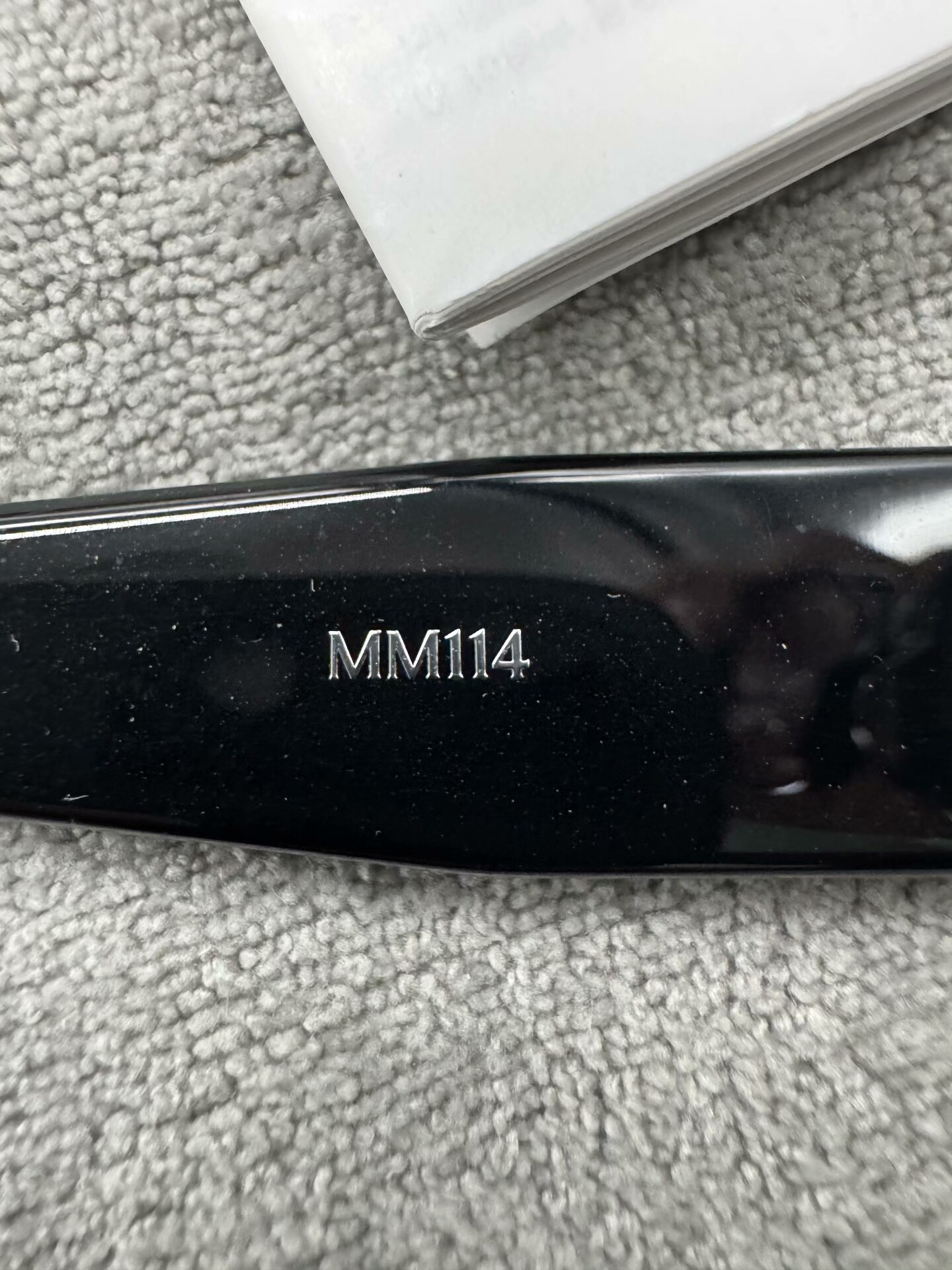 型號：mm114 Gentle Monster 聯名 Maison Margiela 黑色平光鏡