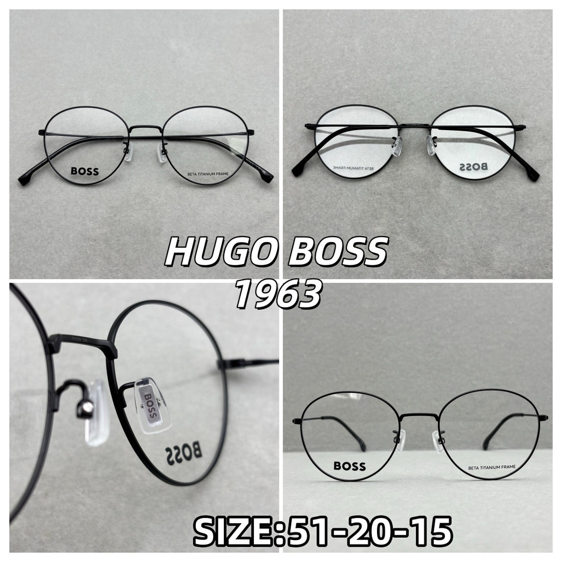 BOSS 男女眼鏡 size：51-20-150總寬143框高47