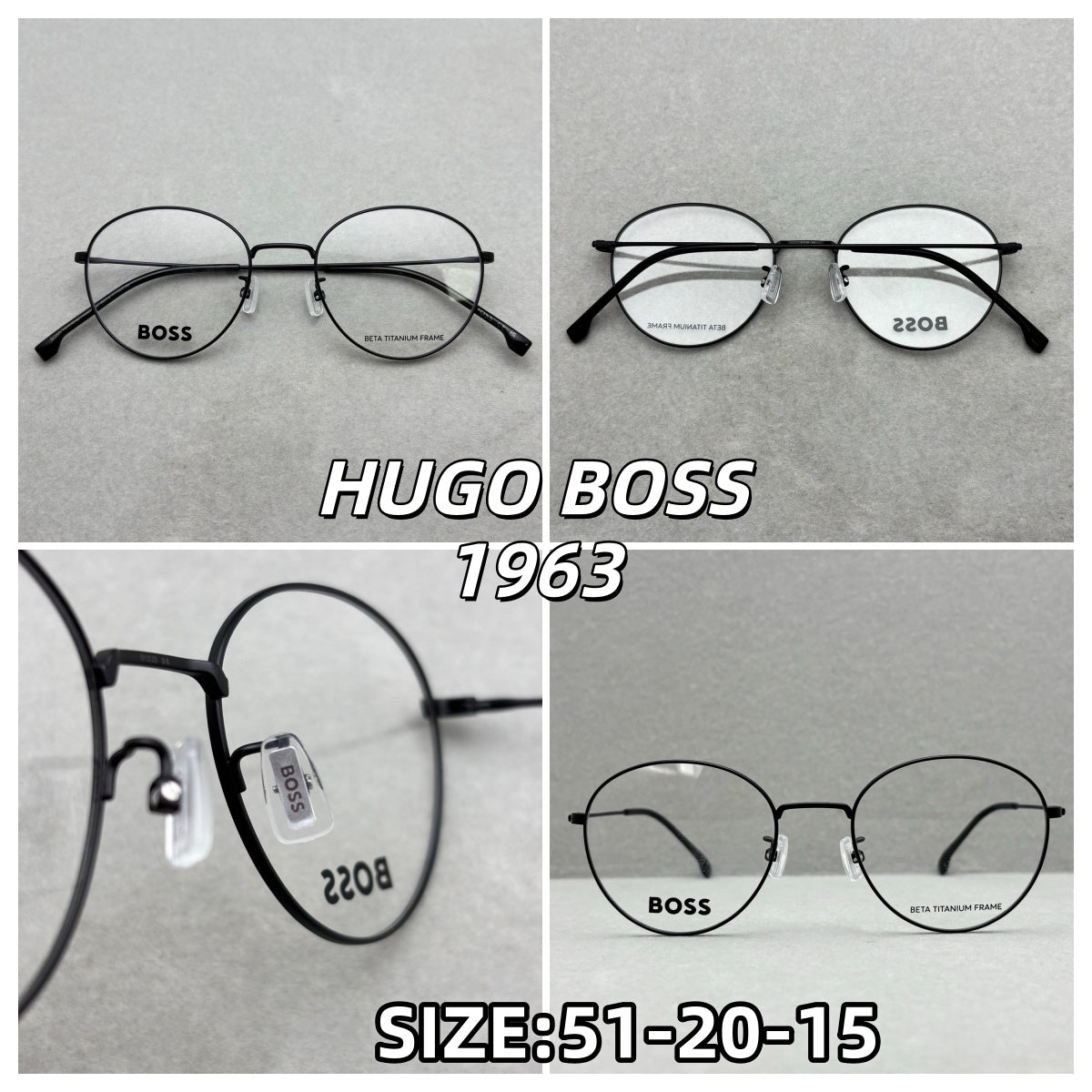 BOSS 男女眼鏡 size：51-20-150總寬143框高47
