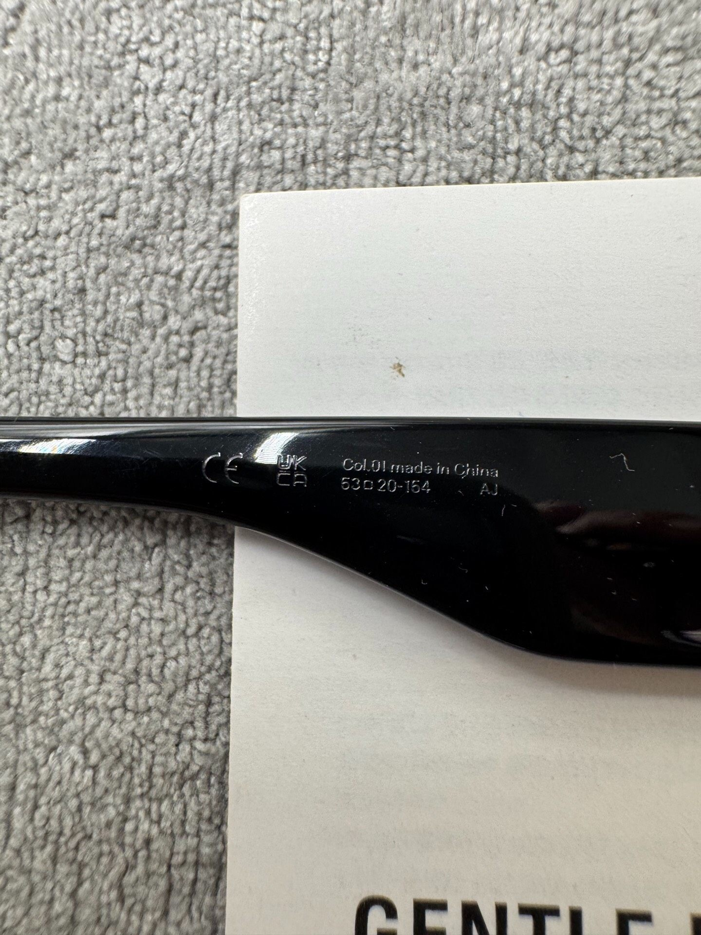 Gentle Monster 型號：una.c 尺寸：53-20-154 黑色墨鏡