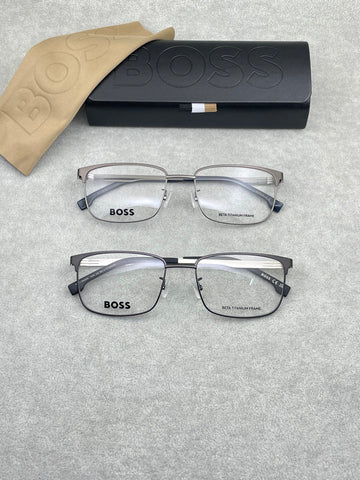 HUGO BOSS，鈦架系列， 獨立可調式鼻托，尺寸56-19-145
