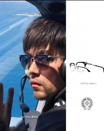 Chromehearts 男女款眼鏡框 純鈦超輕 925銀配件 size：54-18-146總寬145框高44