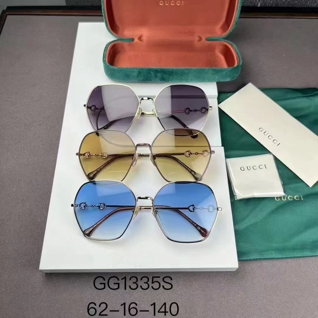 GUCCI 大框墨 男女同款 GG1335S 尺寸62-16-140