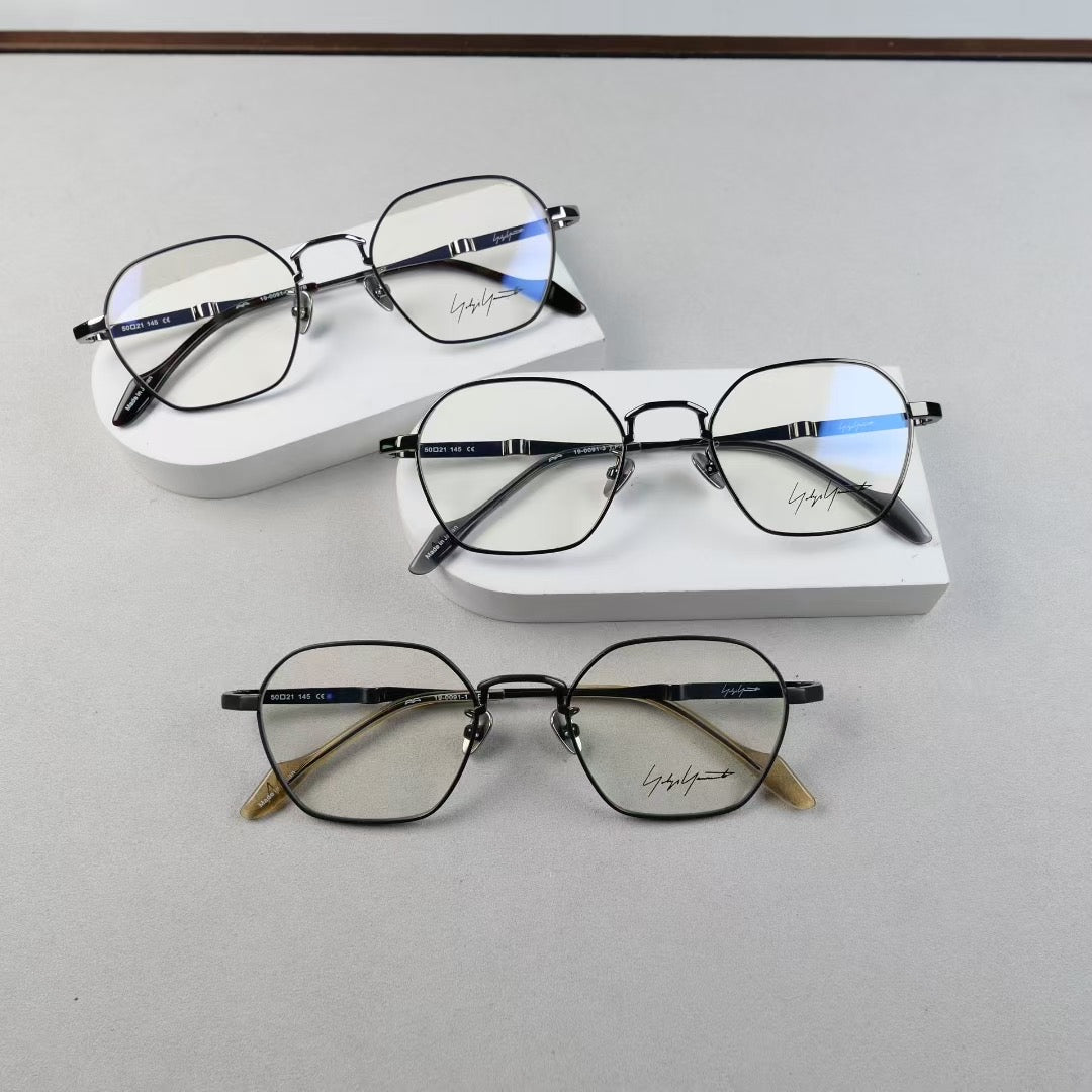 全新Yohji Yamamoto 山本耀司19-0091 純鈦眼鏡 尺寸 50口21-140