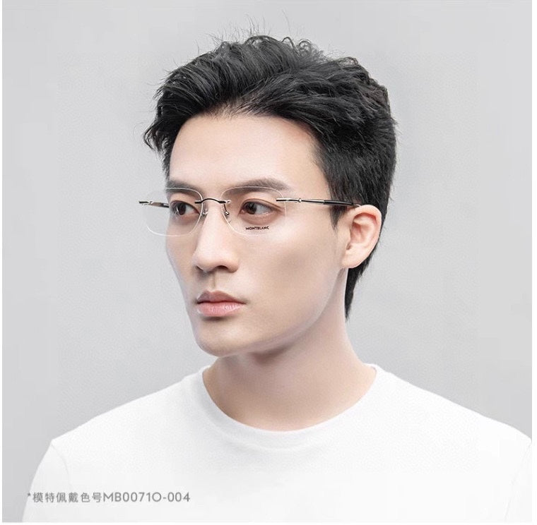 正品 MONT BLANC 男女商務款眼框 新品 size：56-17-145總寬145框高39
