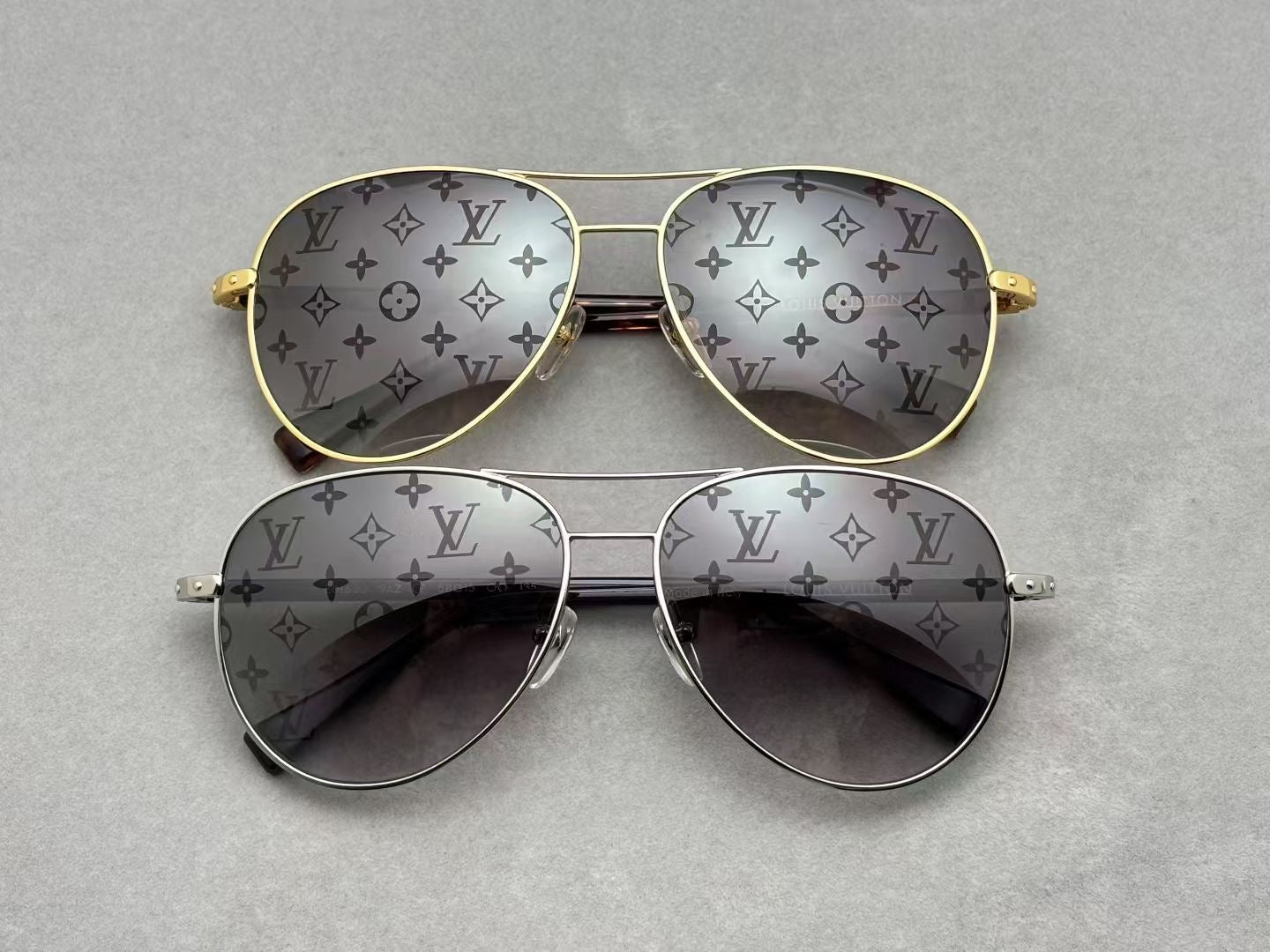 LV 男女款太陽眼鏡 金屬鍍18K金