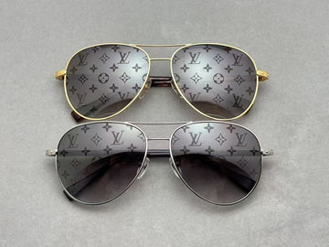 LV 男女款太陽眼鏡 金屬鍍18K金