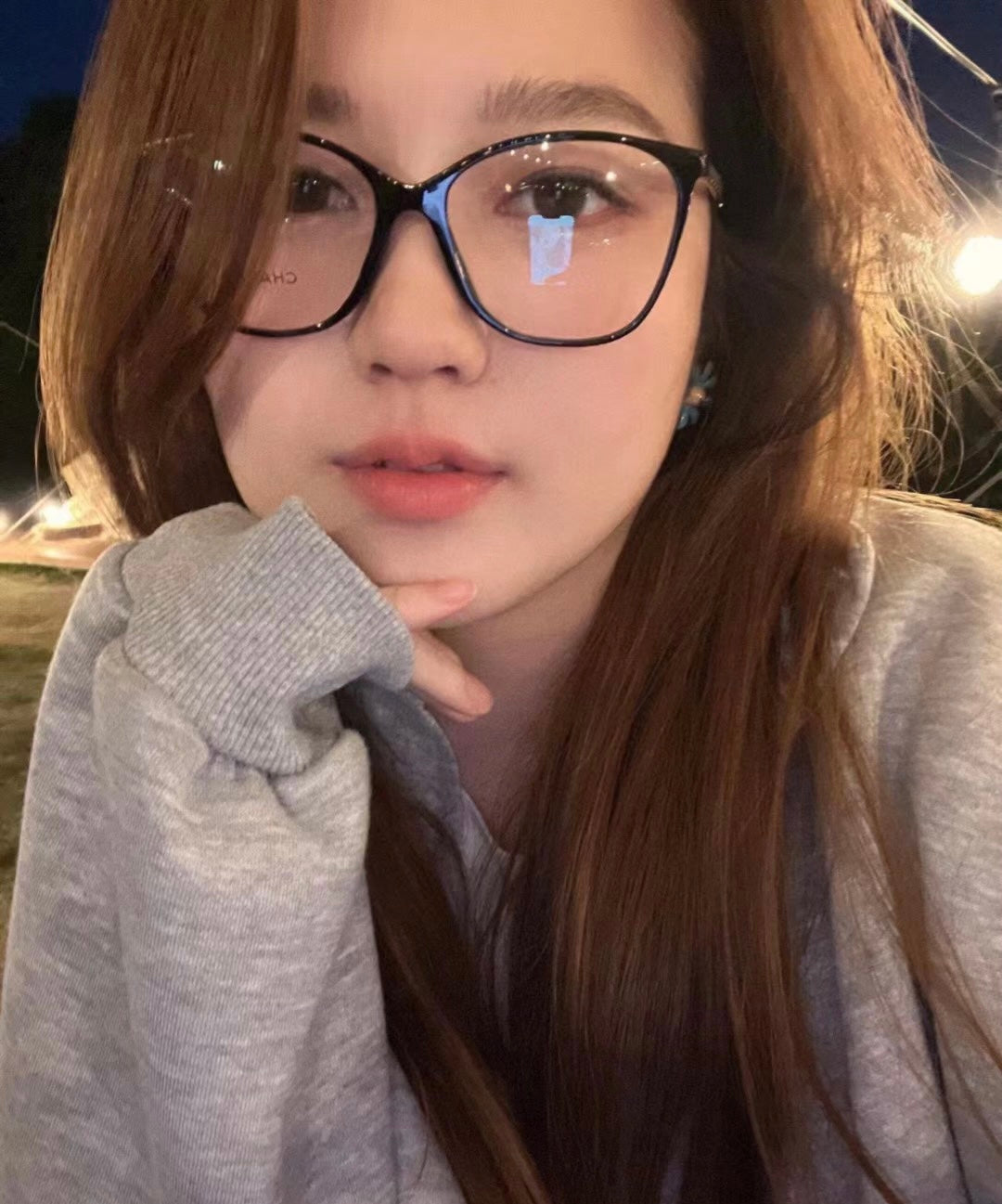 CHANEL 女款眼鏡 size：52-17-140總寬138框高49