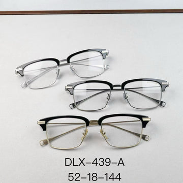 新款蒂塔DITA眼鏡框 LANCIER斯文半框眼鏡男款近視可配度數DLX-439-A 尺寸52-18-144