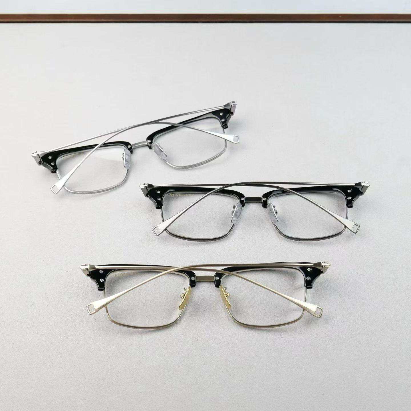 新款蒂塔DITA眼鏡框 LANCIER斯文半框眼鏡男款近視可配度數DLX-439-A 尺寸52-18-144