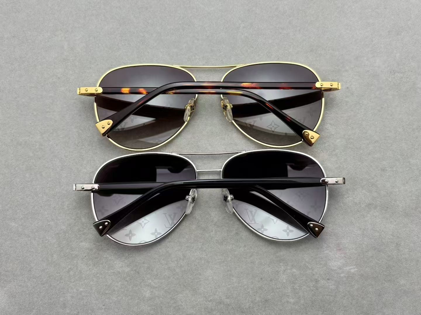 LV 男女款太陽眼鏡 金屬鍍18K金