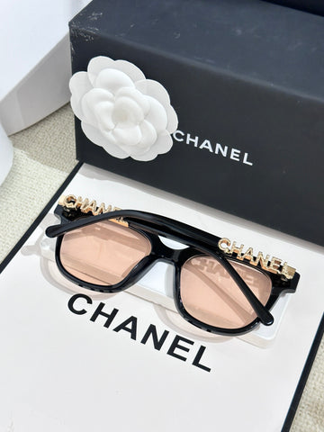CHANEL CH0748黑金茶 可配度數眼鏡