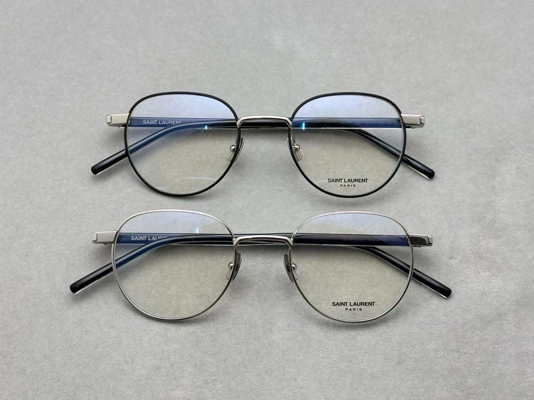 2025當季新品！正品 SAINT LAURENT 男女款眼鏡 size：49-21-145總寬138框高45
