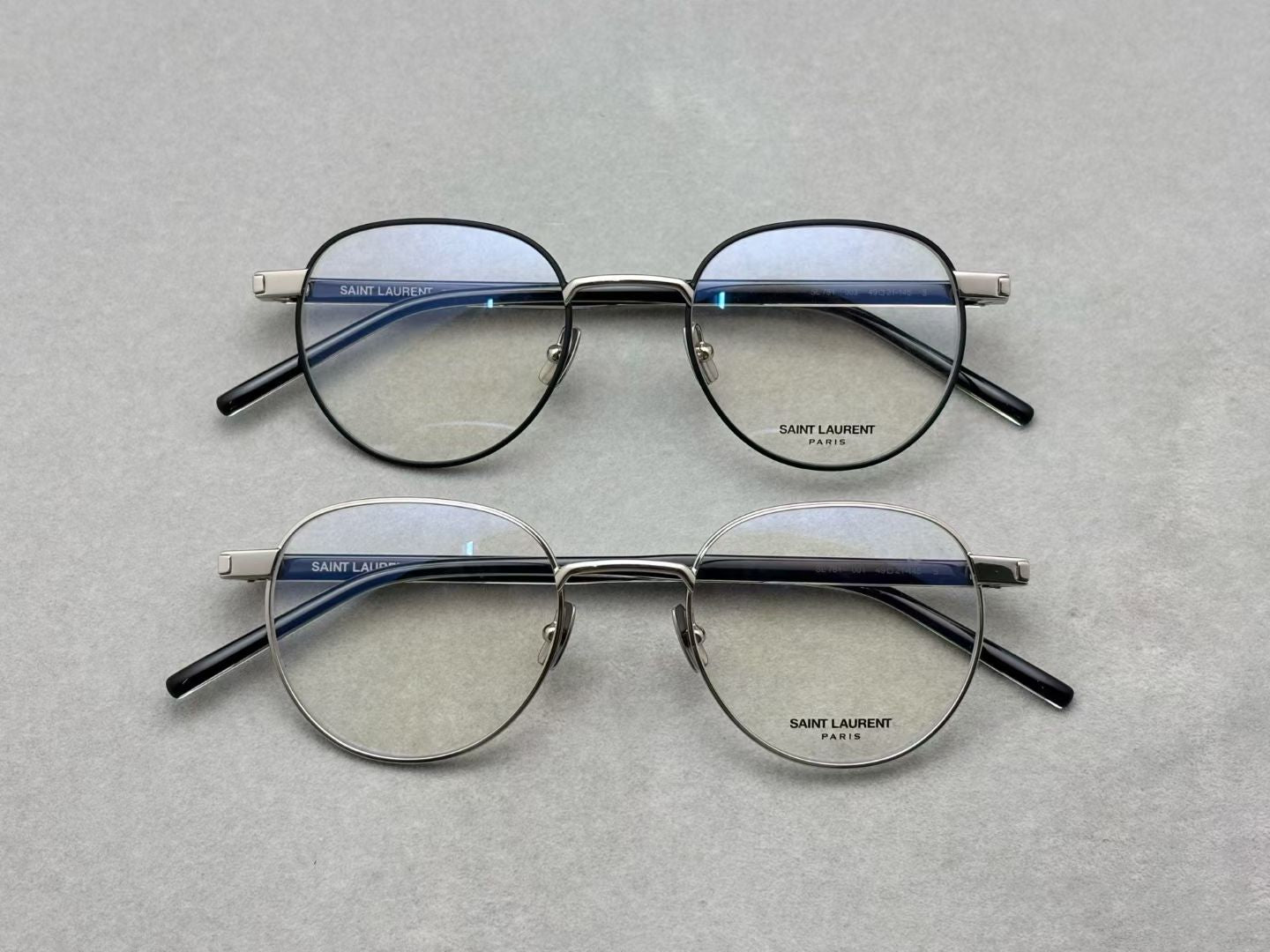 2025當季新品！正品 SAINT LAURENT 男女款眼鏡 size：49-21-145總寬138框高45