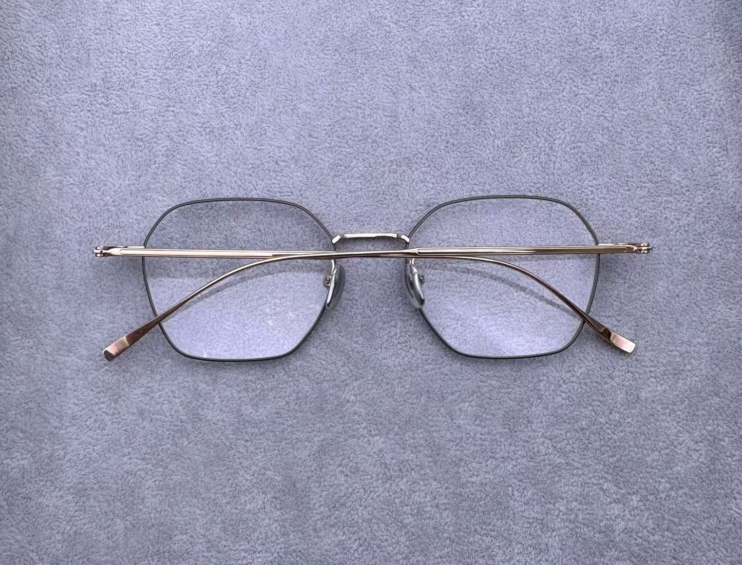 VINTAGE黃金眼鏡KV263 男女眼鏡框 尺寸51-19-148 重11