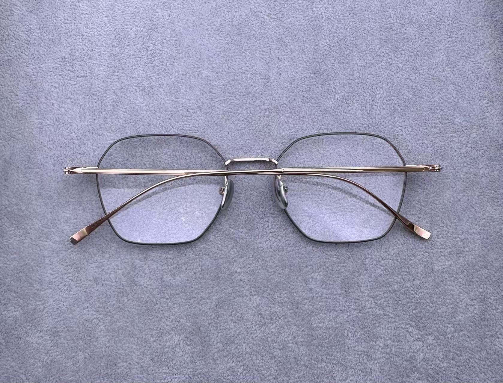 VINTAGE黃金眼鏡KV263 男女眼鏡框 尺寸51-19-148 重11