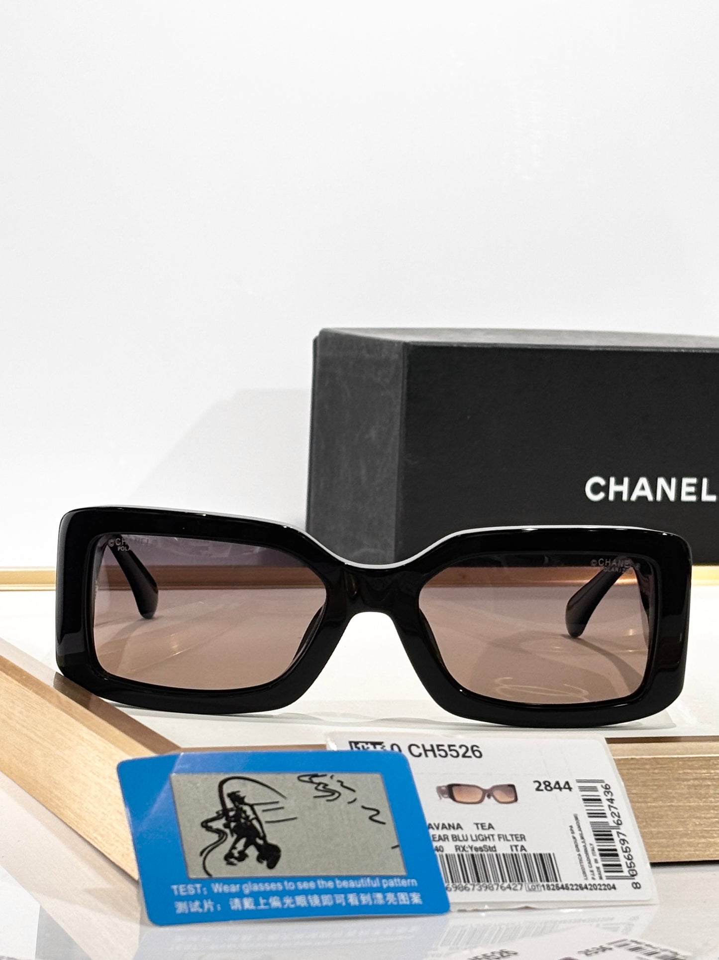 CHANEL  黑 CH5526 SIZE：61口20-140 太陽鏡