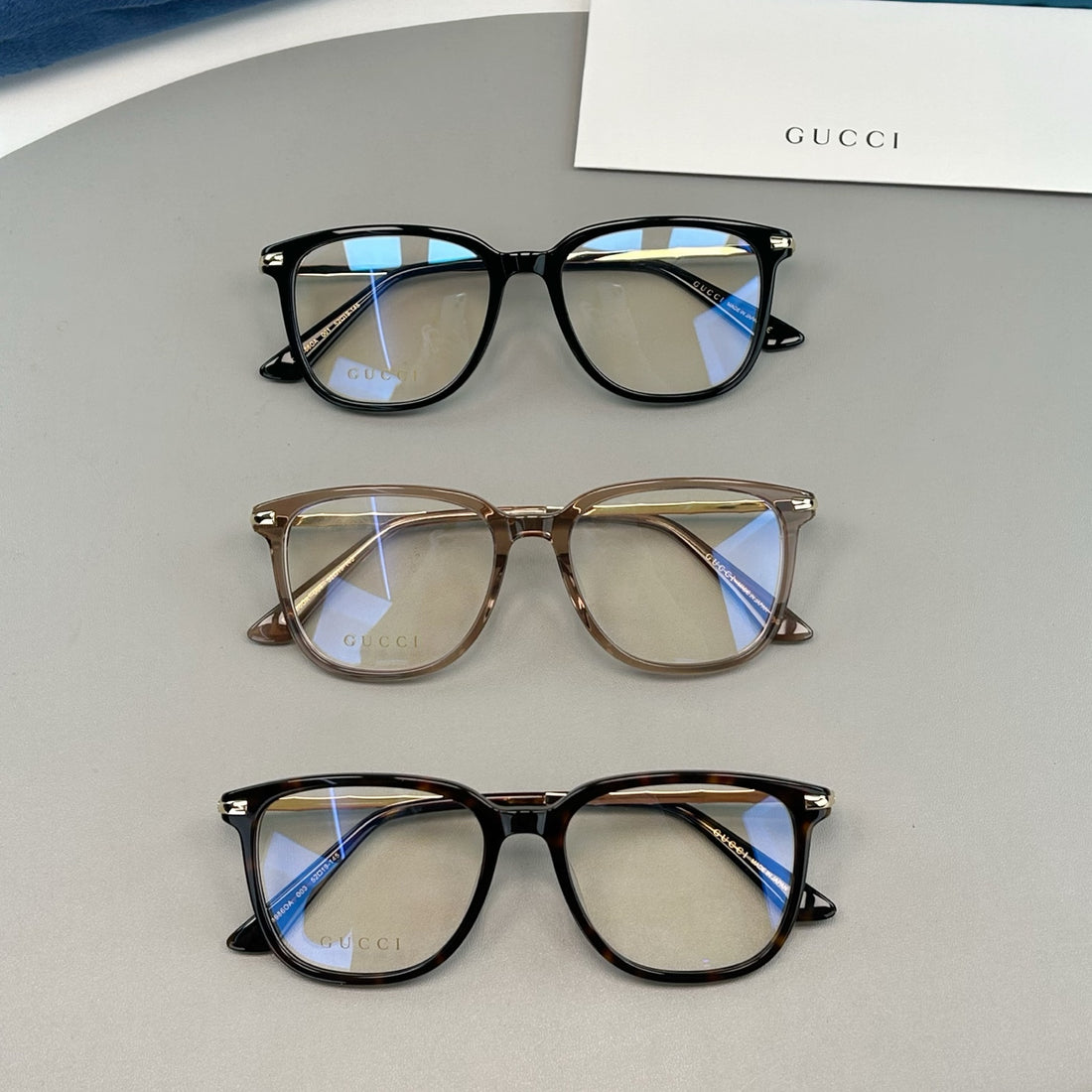 GUCCI GG1986OA SIZE：52口19-145 竹節鏡腿