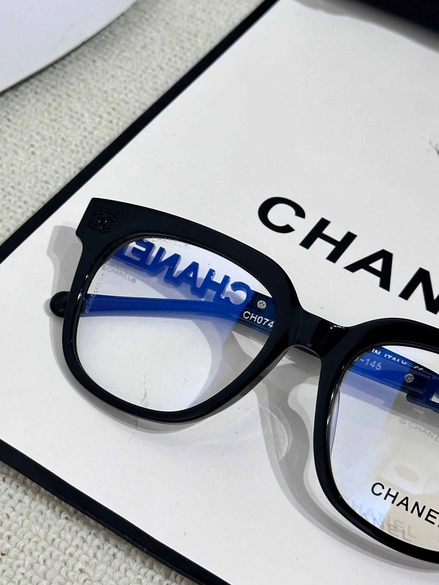 CHANEL CH0748黑白 可配度數眼鏡