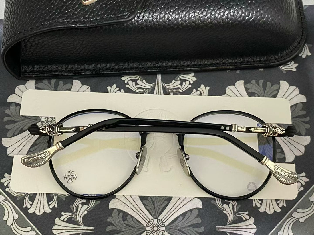 全新 Chrome Hearts FIRKIN 啞黑銀 尺寸：49-22-143