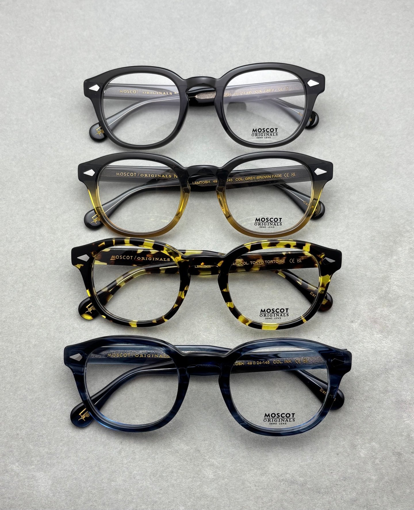 MOSCOT 男女款眼鏡框 size：49-24-145總寬143框高48