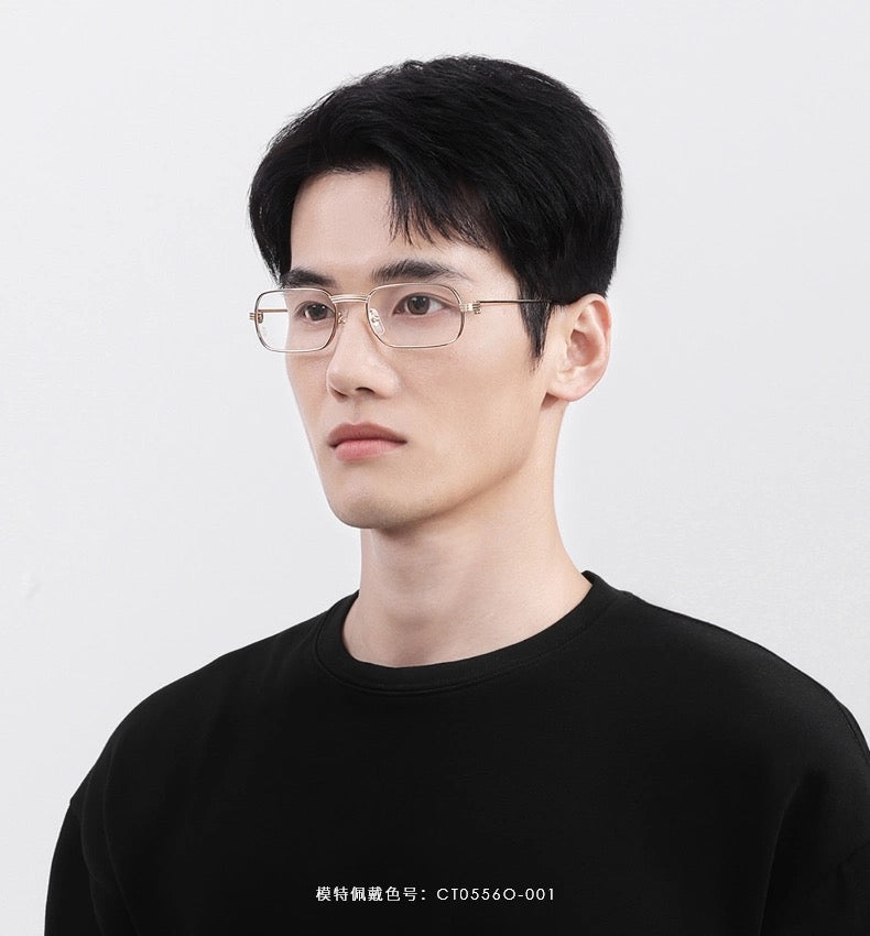 Cartier新款 CT0556O 純鈦眼鏡 尺寸：55口20-145