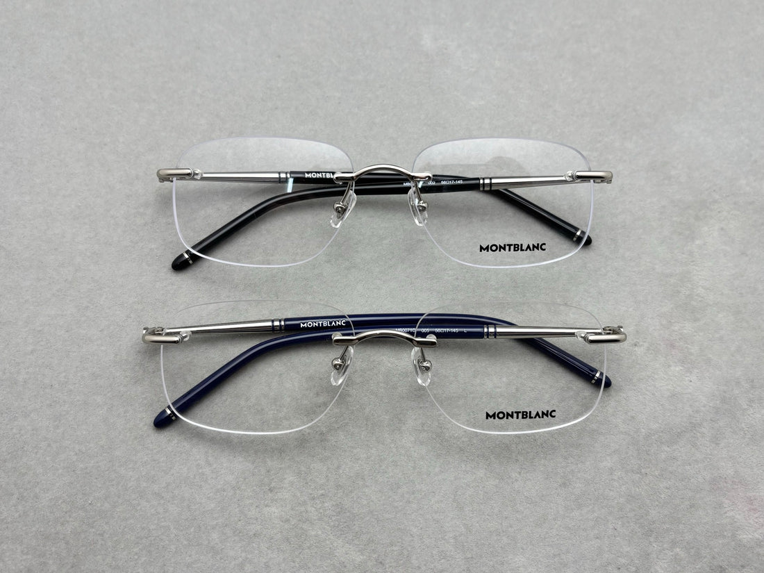 正品 MONT BLANC 男女商務款眼框 新品 size：56-17-145總寬145框高39