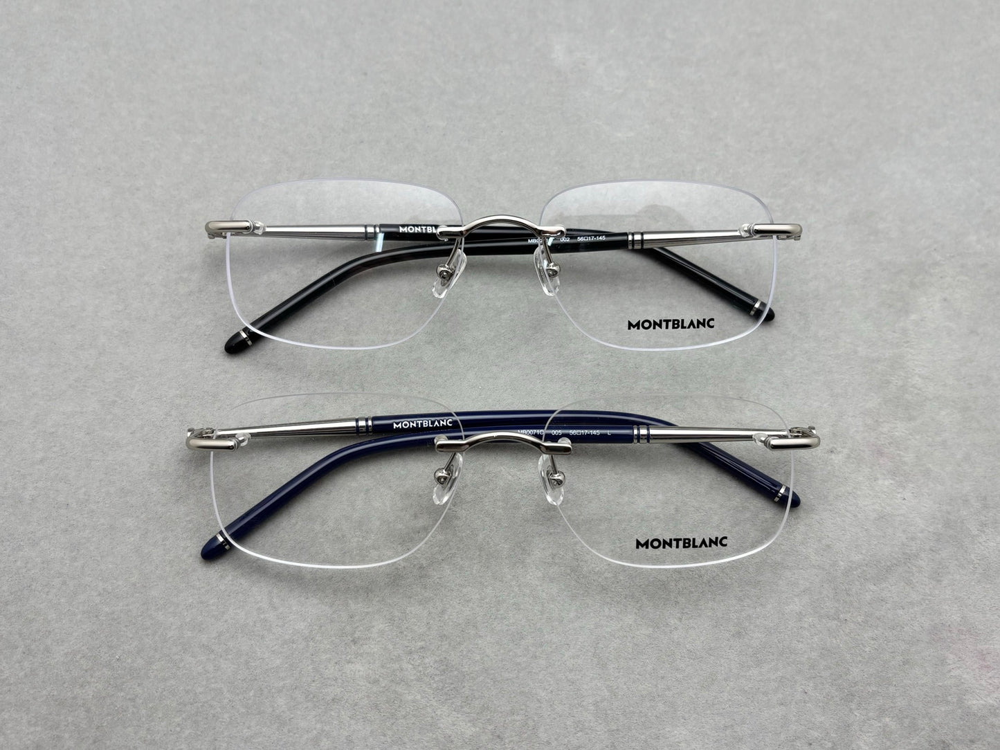 正品 MONT BLANC 男女商務款眼框 新品 size：56-17-145總寬145框高39