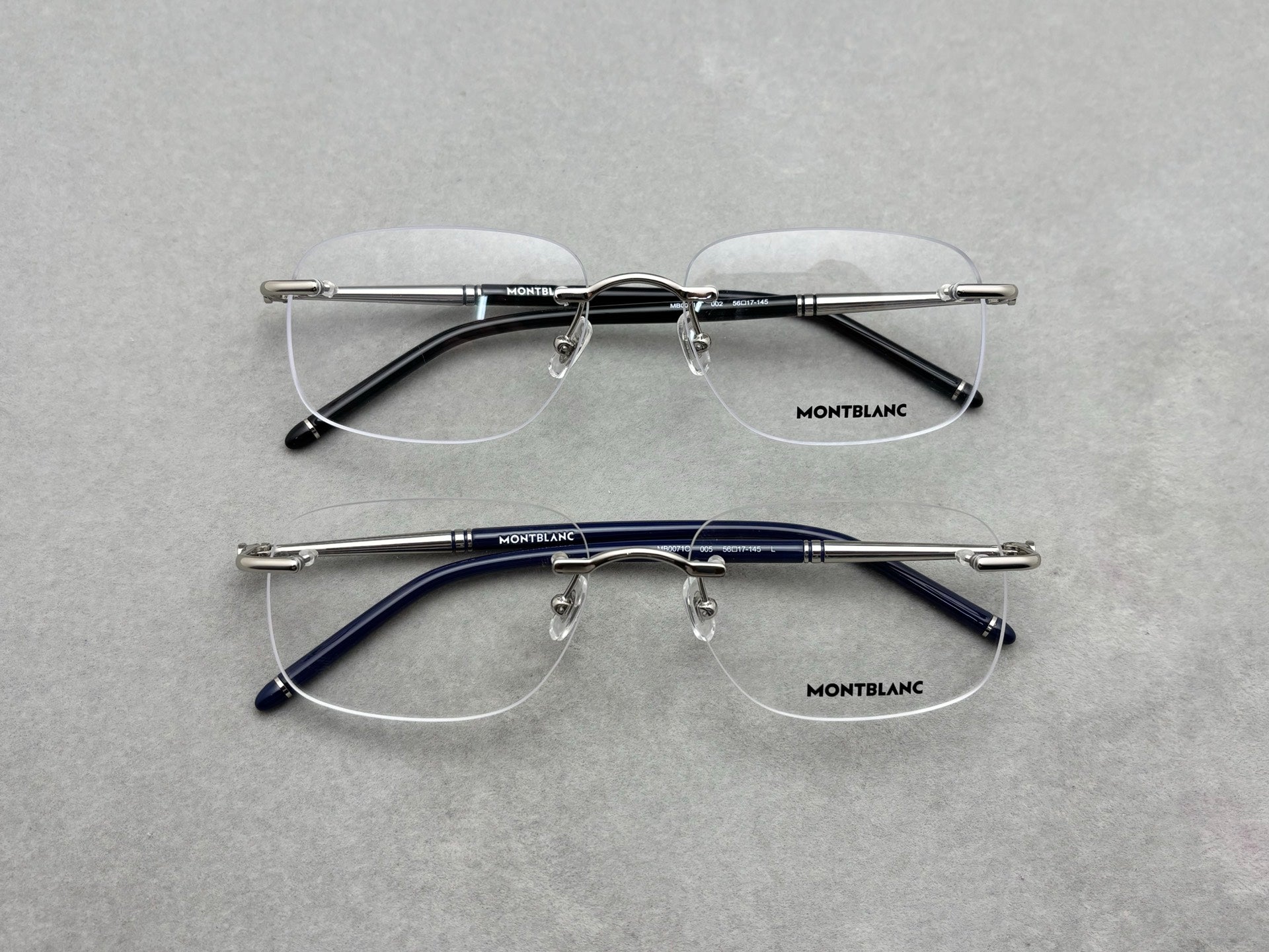 正品 MONT BLANC 男女商務款眼框 新品 size：56-17-145總寬145框高39