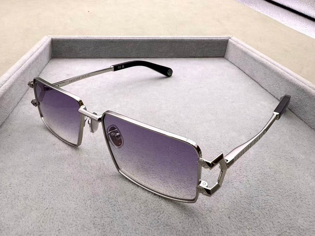 Philipp Plei 男女款太陽 方格墨鏡 size：58-18-145