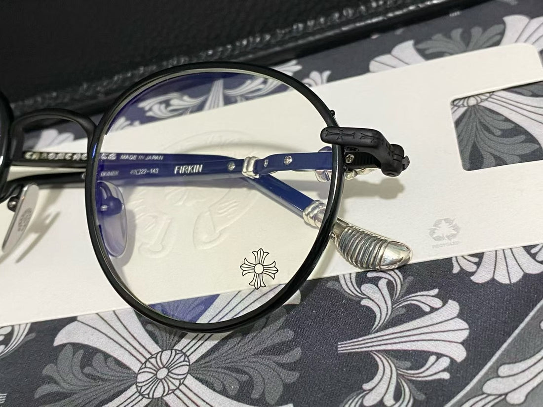 Chrome Hearts FIRKIN 啞黑銀 49-22-143